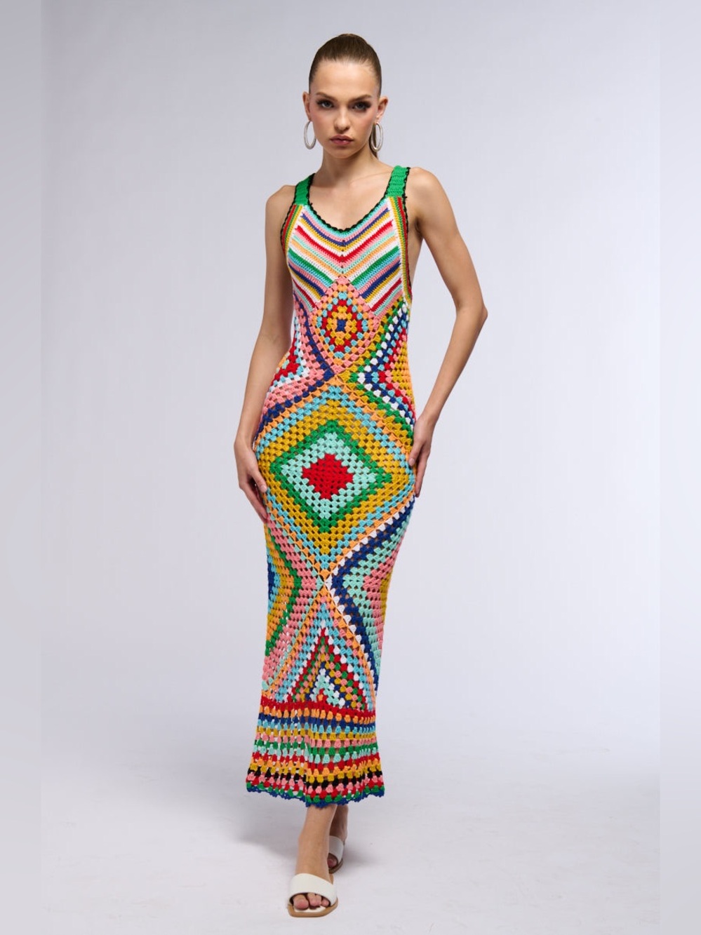 Crochet maxi dress